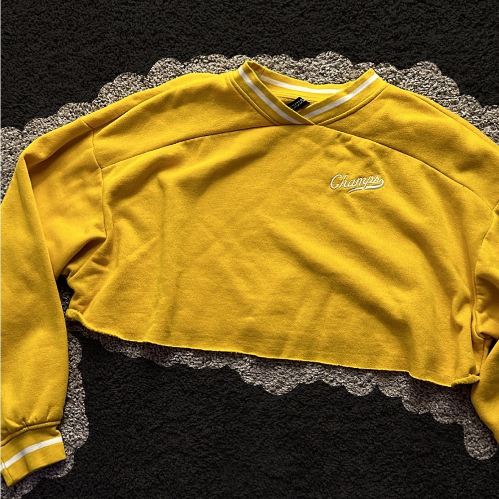 cropped sweatshirt